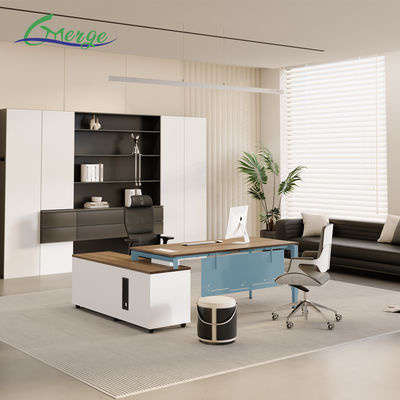 نظام إدارة الكابلات الوظيفية المكتب المدير التجاري مع البناء الخشبي / الفولاذي والصفائح