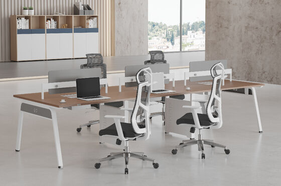 Improve Workplace Productivity with 6 Person Open Space Office Workstation and Privacy Divider Panels